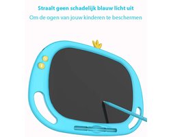 Allebei - 13" LCD Teken en schrijfscherm - tablet voor kinderen - speelgoed - cadeau voor kinderen - school- studie- blauw - extra stylus - extra pen en batterij .