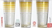 Longdrink - Longdrinkglas - Longdrinkglazen - Drinkglazen -  Ijscitroen - 3 stuks