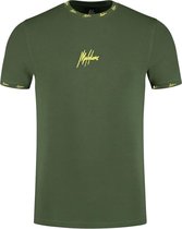 Malelions Junior Gini T-Shirt - Army/Yellow