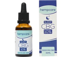 Hempcare Sleep [10% CBD + 10% CBG olie 30 ml 3000mg]: slapen - nachtrust – anti stress – slaapprobleem – stressklachten – depressie – angst – ontspanning – rust – ontstekingsremmend - voedingssupplement -