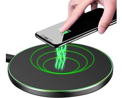 MMOBIEL Draadloze QI Oplader - Snelle Laadmodus - ZWART - voor o.a. Apple / Samsung / Xiaomi