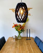 Houten Hanglamp Oval - Hangende Plafondverlichting - E27