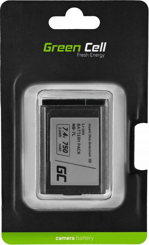 Batterij NB-7L NB7L Voor Canon PowerShot G10, G11, G12, SX30 IS 7.4V  750mAh. | bol.com