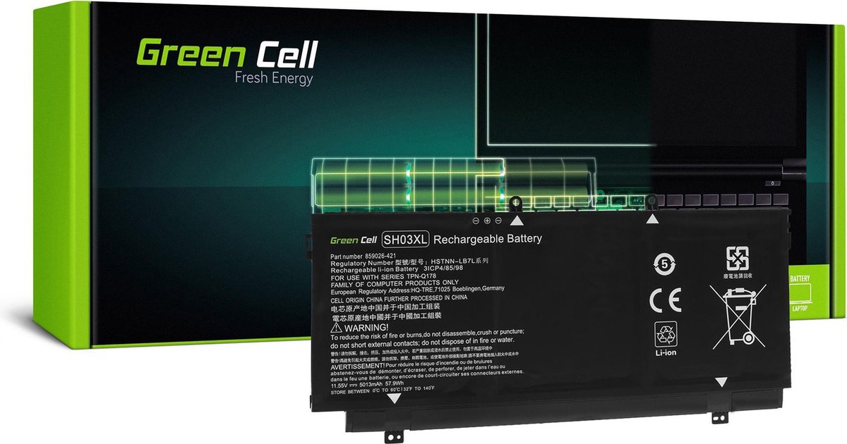 Batterij SH03XL geschikt geschikt geschikt voor Dell Spectre x360 13-AC 13-W 13-W050NW 13-W071NW.