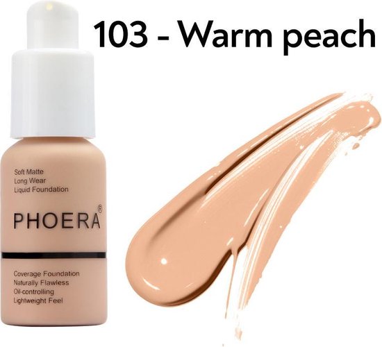 103 warm peach - PHOERA FOUNDATION™ - Soft Matte Full Coverage Liquid Foundation