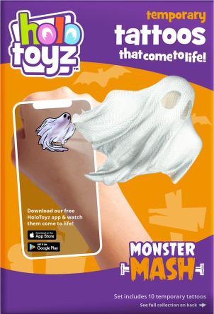Tijdelijke Tatoos Monster Mash - Holotoyz