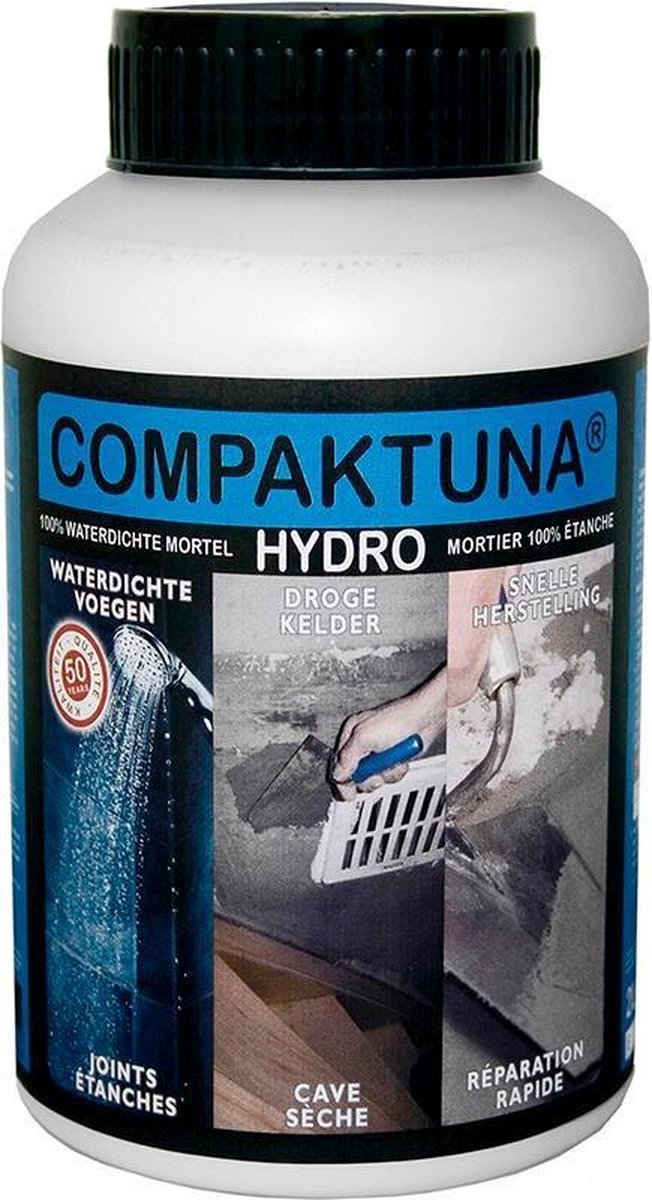Compaktuna Hydro waterdichte mortel 1l - P.T.B.-Compaktuna
