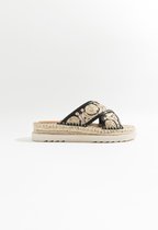Pia Rossini - Ambra - Sandalen - maat 38 - Goud Zwart