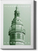 Walljar - Academiegebouw - Muurdecoratie - Poster met lijst