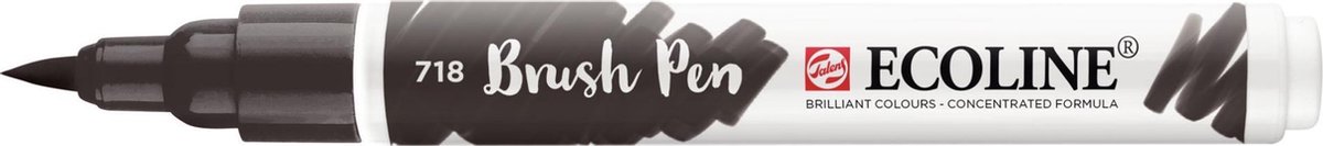 Talens Ecoline brush pen - 718 Warmgrijs