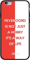 6F hoesje - geschikt voor iPhone 6s -  TPU Case - Feyenoord - Way of life #ffffff