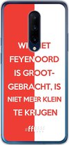 6F hoesje - geschikt voor OnePlus 7 Pro -  Transparant TPU Case - Feyenoord - Grootgebracht #ffffff