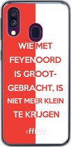 6F hoesje - geschikt voor Samsung Galaxy A50 -  Transparant TPU Case - Feyenoord - Grootgebracht #ffffff
