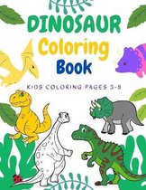 Dinosaur Coloring Book, Kids Coloring Pages 3-8