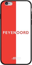 6F hoesje - geschikt voor iPhone 6 -  TPU Case - Feyenoord - met opdruk #ffffff