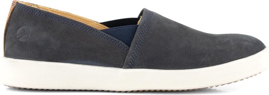 Travelin' Tours Dames - Leren instappers - Slip-On - Espadrilles - Blauw Leer - Maat 41