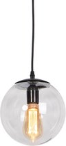 QAZQA pallon - Moderne Hanglamp - 1 lichts - Ø 200 mm - Grijs - Woonkamer | Slaapkamer | Keuken