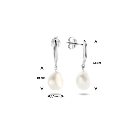 Pendentes En Argent 925 Avec Zircon - Finition Noir Rhodium - Forme Goutte/poire - Sans Emballage