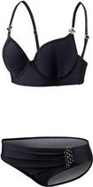 Beco Wire-bra Bikini C-cup Dames Polyamide/elastaan Zwart Maat 40