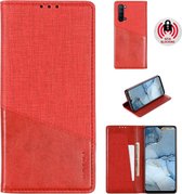 Voor OPPO Reno3 MUXMA MX109 horizontale flip lederen tas met houder en kaartsleuf en portemonnee (rood)