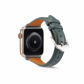 Echt lederen horlogeband voor Apple Watch Series 6 & SE & 5 & 4 40 mm / 3 & 2 & 1 38 mm (groen)