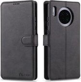 Voor Huawei Mate 30 Pro AZNS Kalfsstructuur Horizontale Flip Leren Case, met Houder & Kaartsleuven & Portemonnee & Fotolijst (Zwart)