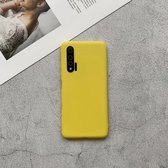 Voor Huawei Nova 6 schokbestendig Frosted TPU beschermhoes (geel)