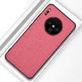 Voor Huawei Mate 30 schokbestendige stoffen textuur PC + TPU beschermhoes (roze)