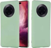 Voor Huawei Mate 40 Pure Color Vloeibare siliconen schokbestendige hoes met volledige dekking (groen)