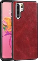 Voor Huawei P30 Pro Crazy Horse Getextureerd Kalfsleer PU + PC + TPU Case (Rood)