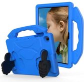 Voor Huawei MediaPad T10S 10.1 / T10 9.7 EVA Materiaal Kinderen Platte Anti Falling Cover Beschermende Shell Met Duimbeugel (Blauw)