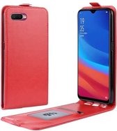 Crazy Horse verticale flip lederen beschermhoes voor OPPO AX5S / A5S (rood)