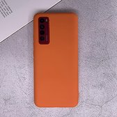 Voor Huawei Nova 7 5G schokbestendig mat TPU beschermhoes (oranje)