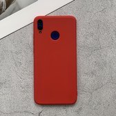 Voor Huawei Honor 8X schokbestendig mat TPU beschermhoes (rood)