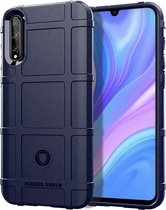 Voor Huawei Honor 20 Lite Full Coverage Shockproof TPU Case (Blauw)