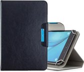 Voor 10 inch tablets universele effen kleur horizontale flip lederen tas met kaartsleuven & houder & portemonnee (zwart)