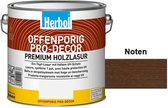 Herbol Offenporig Pro Decor - Beits - Hoogwaardige beits - 2 in 1 ( grond en eindlaag) - Noten - 0,75 l