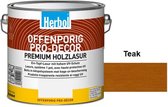 Herbol Offenporig Pro Decor - Beits - Hoogwaardige beits - 2 in 1 ( grond en eindlaag) - Teak - 2,50 l
