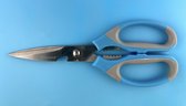 Schaar - Keukenschaar - Huishoudschaar - Multifunctioneel - Blauw - 21 cm