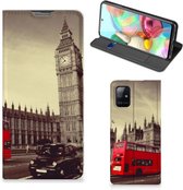 Smartphone Hoesje Geschikt voor Samsung Galaxy A71 Mobiel Bookcase Londen