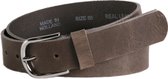 Just Dreamz - Dames riem - Donker grijs - Leer - 3,5 cm - Bandmaat 105