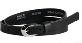 Just Dreamz - Dames riem - Zwart - Leer - 2 cm - Bandmaat 105