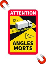 Autocollant magnétique d'angle mort | plaque magnétique | autocollant magnétique pour la France pour camion | Autocollant magnétique Angles Morts