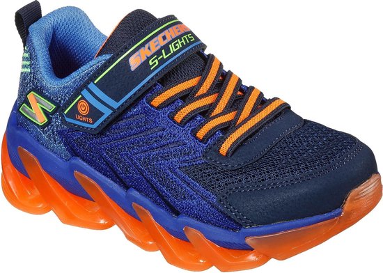 Skechers Sneakers - Maat 32 - Unisex - navy/oranje | bol.com