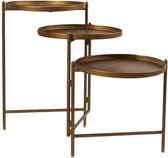 Living Care - Klapbare tafel - goud - 113.5x35x57.5cm