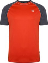 Dare2B - Mens Peerless Sportshirt - Oranje/Grijs - Maat 2XL