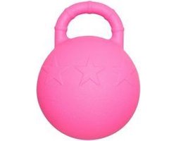 RelaxPets - Speelbal - Paard & Hond - Rubber - Handvat - Roze - 25 cm