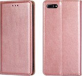 Voor iPhone 7 Plus / 8 Plus PU + TPU Gloss Oil Effen Kleur Magnetische Horizontale Flip Leren Case met Houder & Kaartsleuf & Portemonnee (Goud)