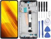 Origineel LCD-scherm en digitizer volledige montage met frame voor Xiaomi Poco X3 NFC / Poco X3 (zwart)