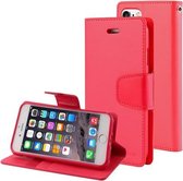 GOOSPERY SONATA DAGBOEK Serie voor iPhone 6 Plus & 6s Plus Horizontale lederen flip-hoes met houder & kaartsleuven en portemonnee (rood)